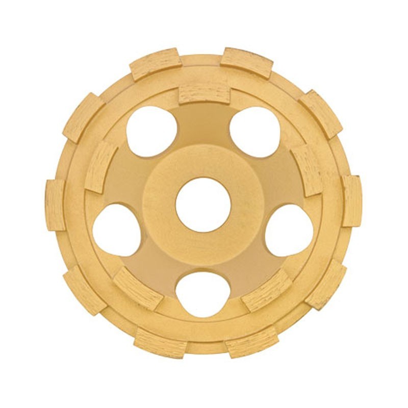 Diamond cup disc 7" Twin Row for Concrete and Hard Coatings Diamond cup disc 7" Twin Row for Concrete and Hard Coatings