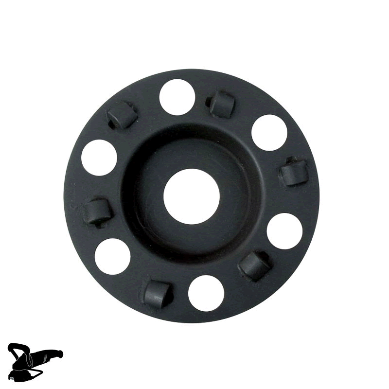 4" DX PCD Diamond Disc, For Thick Coating & Adhesive Removal