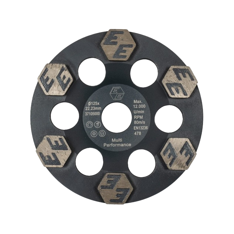 Diamond grinding cup wheel 5" hex segment