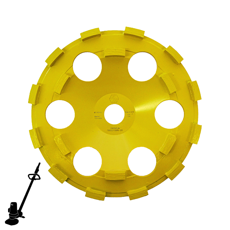 Diamond Segmented cup disc 7" for Concrete and Hard Coatings