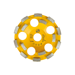Diamond grinding disc, for abrasive materials