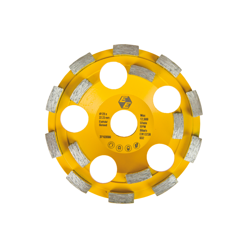 Diamond grinding disc, for abrasive materials